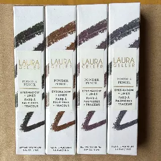 WHOLESALE LAURA GELLER POWDER PENCIL EYESHADOW + LINER PACKAGE #1 - ASSORTED COLORS - 48 PIECE LOT