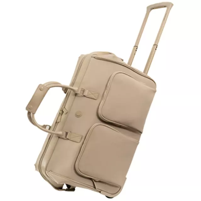 Max Studio The Atlas 22 Inch Sport Nylon Rolling Duffel — 020-TAUPE