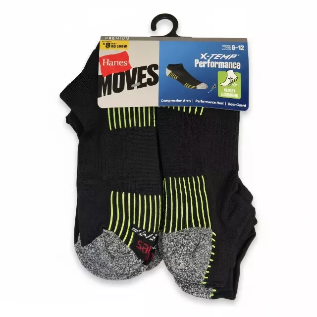#9-H-6854 Men’s ‘Hanes’ No Show Socks – $4.10 Per 8 Pair Pack (14 Packs)
