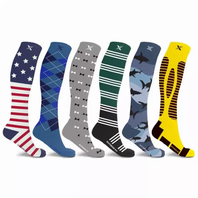 MEN'S PAIN RELIEF SOCKS - 6 PAIRS PACKED TOGETHER — Large/XL · SKU EF-6RAVCS-L