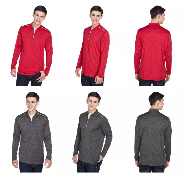 #235-401 CORE365 Big Mens’ Kinetic Performance Quarter-Zip (2x-5x) – $1.50 each (36 Pieces)