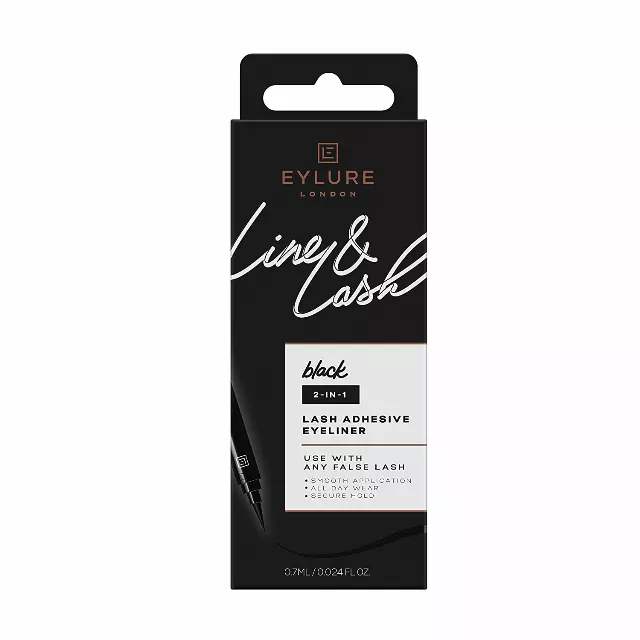 WHOLESALE EYLURE LINE & LASH BLACK 2-IN-1 LASH ADHESIVE PEN 0.024 OZ - 72 PIECE LOT