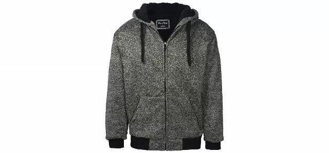 Men's Sherpa Lined Hoodie- Style #MFJ143X- $13.00/ Unit - 12 PCS/CASE - PLEASE SEE DESCRIPTION — Olive