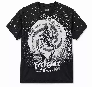 BEETLEJUICE SPIRAL T-SHIRT BLACK