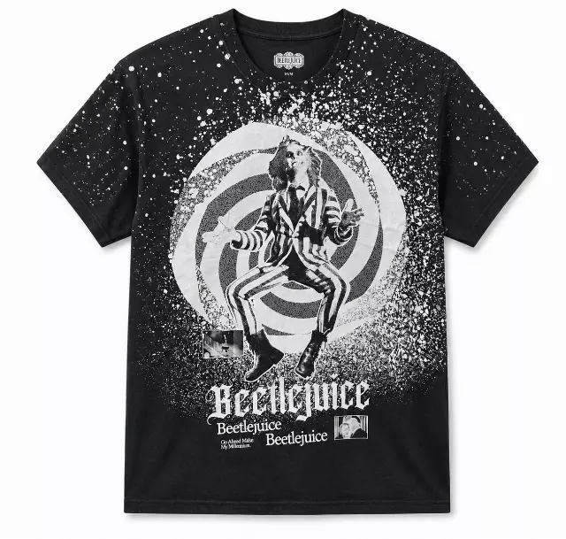 BEETLEJUICE SPIRAL T-SHIRT BLACK