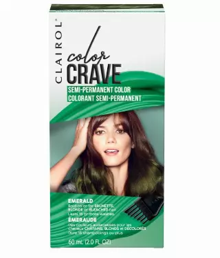 Clairol Color Crave Semi-permanent Hair Dye, Emerald Hair Color, 1 Count