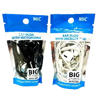 Earbuds with Mic Bulk 15 Pieces Per Pack 24683