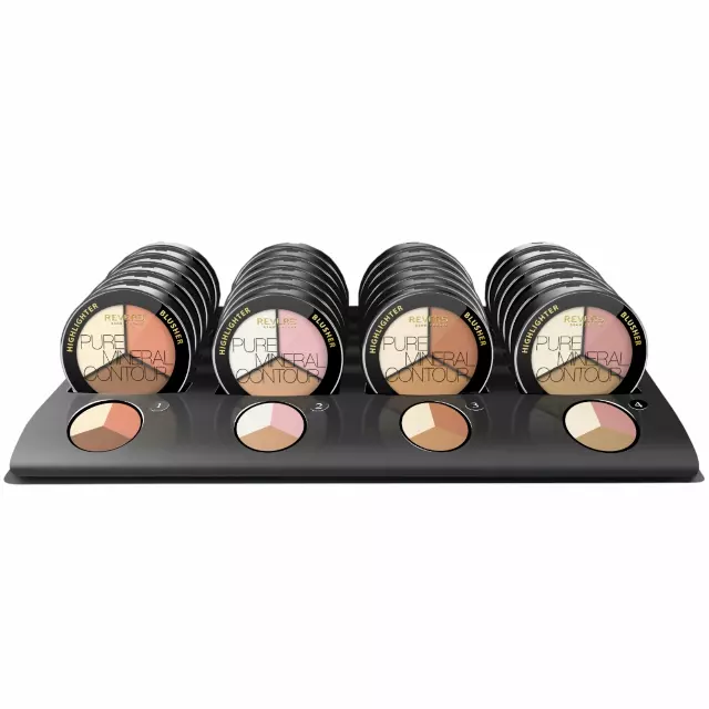 Revers Cosmetics Pure Mineral Face Contour Palette - Wholesale Display 24 Units (RVPUMICONT)