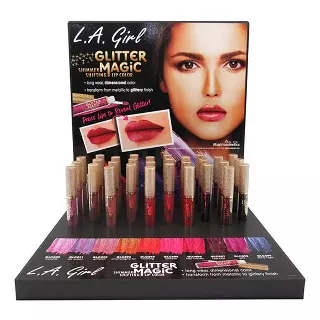 L.A. Girl Glitter Magic lip Color - Wholesale Display 30 Units (GPD288)