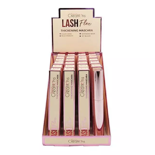 Beauty Creations Lash Flex Thickening Mascara - Wholesale Display 23 Units + 1 Tester (EM03)