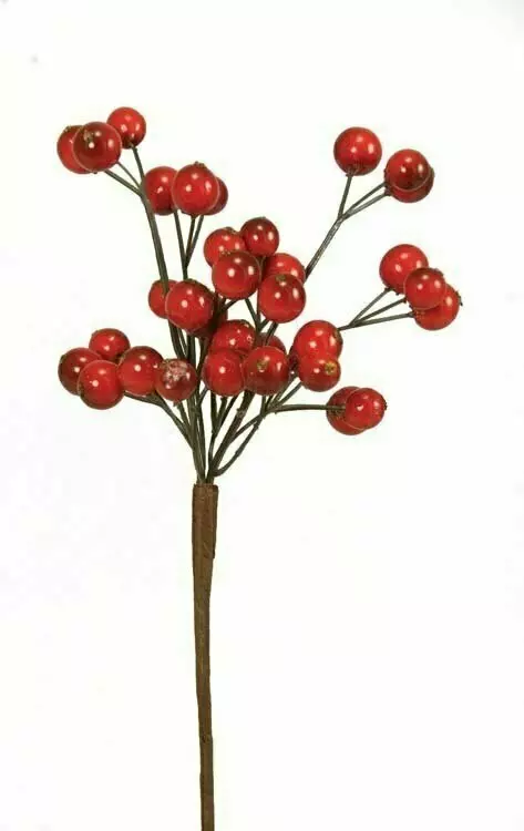 PPX5026Red – Red 9” pick w/ 30 berries – Min 2 dz – case pk 24 Dz