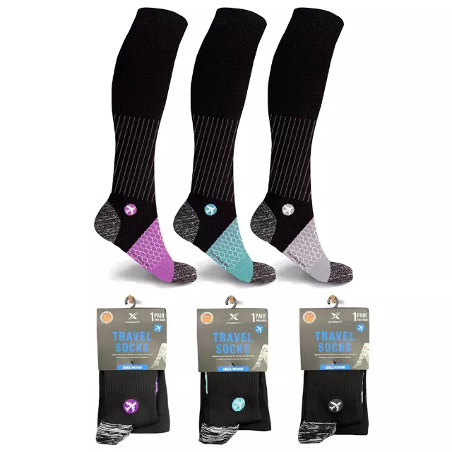 Travel Socks - Assorted Colors — Small/Medium