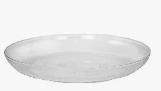 PL8011CLR – 11” round clear plastic design dish (pk 12)-“box”