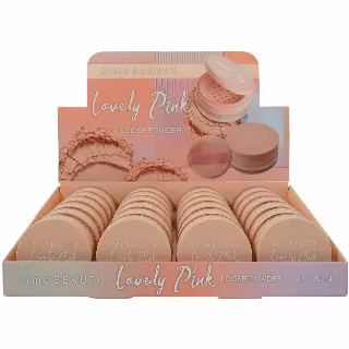 Xime Beauty Lovely Pink Loose Powder - Wholesale Display 24 Units (XB-774)
