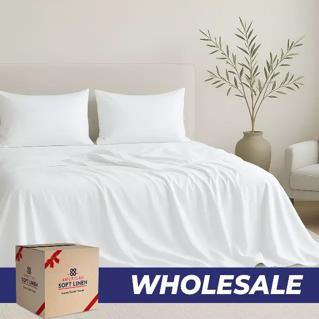 Luxury 100% Cotton Sateen Weave Sheets Set - Wholesale Bed Sheet Sets
