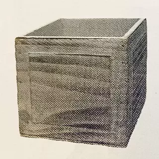 WB1300WW 4.25” x 4.25 Square White wash box W/L(4.5” deep) -“each” Min 12 -Case pk 48 pcs