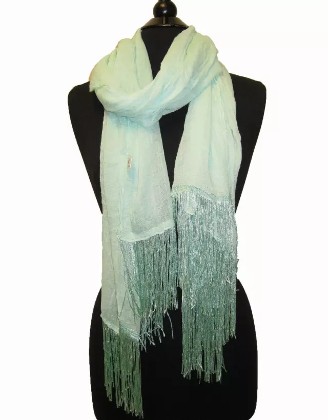 JC317 Tassel Spring Scarf — Mint