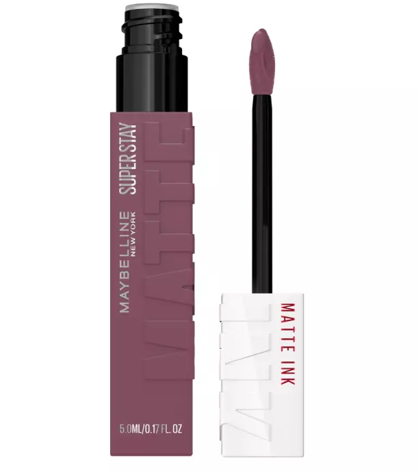 Maybelline Super Stay Matte Ink Liquid Lipstick Makeup, Long Lasting High Impact Color, Up to 16H Wear, Visionary, Taupe Purple, 1 Count, Packaging May Vary