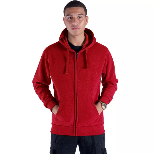 Men's Hoodie Sweatshirt- Style #MFJ101-$7.50/Unit-24PCS/CS - PLEASE SEE DESCRIPTION — Red