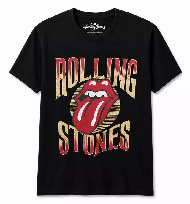 ROLLING STONES LOGO T-SHIRT BLACK