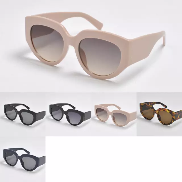Women's Thick Square Cat-Eye Sunglasses with Bold Frames SK10638