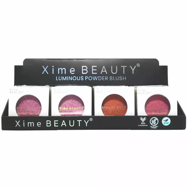 Xime Beauty Luminous Powder Blush - Wholesale Display 12 Units (XB-104)