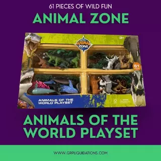 Animal Zone Animals of the World Playset · 61 pieces