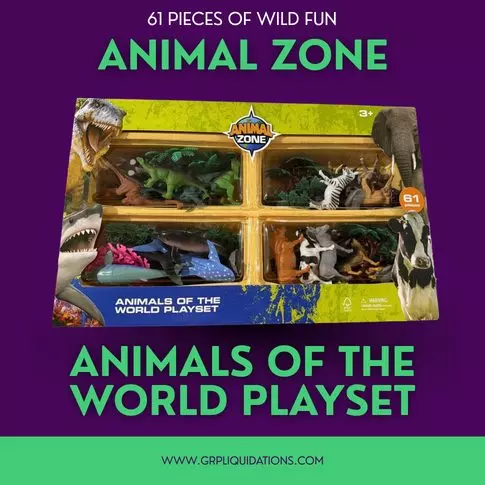 Animal Zone Animals of the World Playset · 61 pieces