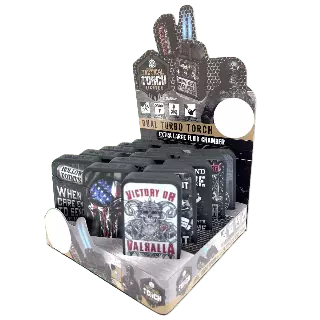 Patriotic Tac Gear Dual Torch Lighter - 15 Pieces Per Retail Ready Display 23644