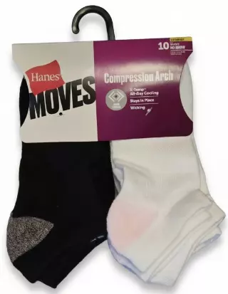 #6-H-1966 Women’s No Show Socks – $5.00 Per 10 Pair Pack (7 Packs)
