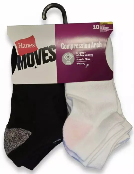 #6-H-1966 Women’s No Show Socks – $5.00 Per 10 Pair Pack (7 Packs)