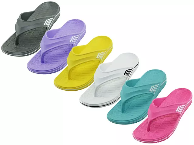 S2961L - Women's Outdoor Light Weight Thong Sandals — Assorted - 6 Assorted (S2961L-A) / 5-10 Assorted