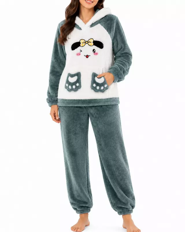 Women's Micro Polar Fleece 2PC Set #713