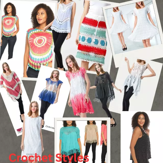 Mystery Box of Crochet Styles - Mixed Sizes (10 Pcs) Only for $80 - $8 EACH