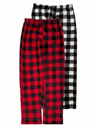 Men's Micro Polar Lounge Pants #08 — White / S-M-L-XL