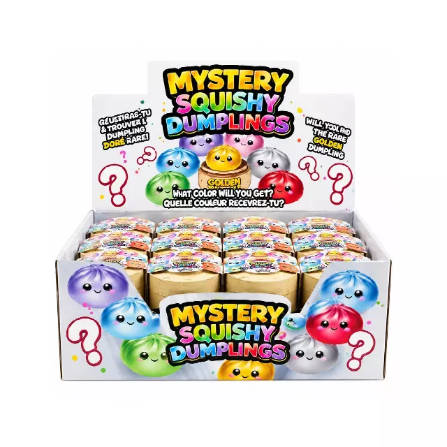 Metallic Dumpling Squishy Box – Sensory Stress Relief Toy