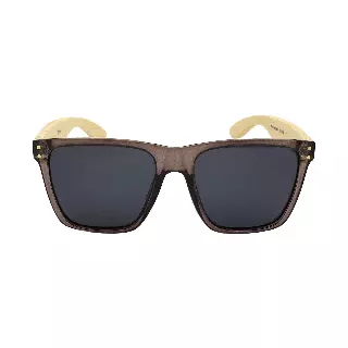 Bulk Classic Flat Top Sunglasses featuring Wooden Sides and Metal Hinges PL11055