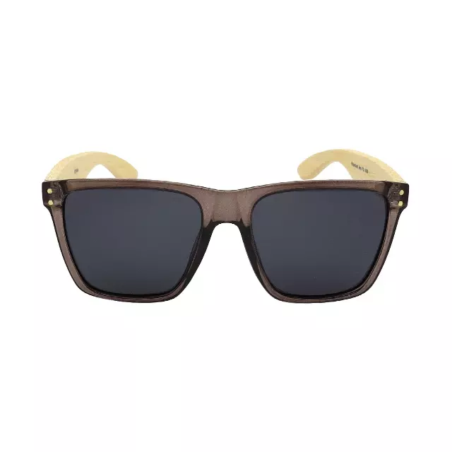 Bulk Classic Flat Top Sunglasses featuring Wooden Sides and Metal Hinges PL11055