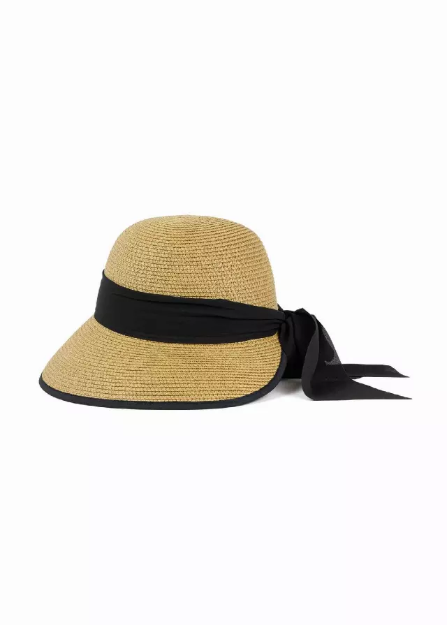 Magid Ribbon Bow Straw Garden Hat — TOAST