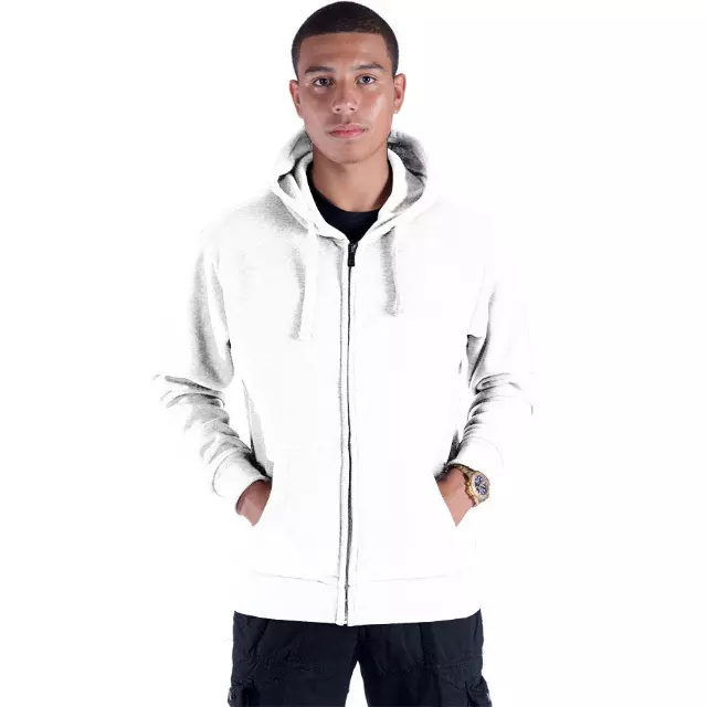 Men's Hoodie Sweatshirt- Style #MFJ101-$7.50/Unit-24PCS/CS - PLEASE SEE DESCRIPTION — White