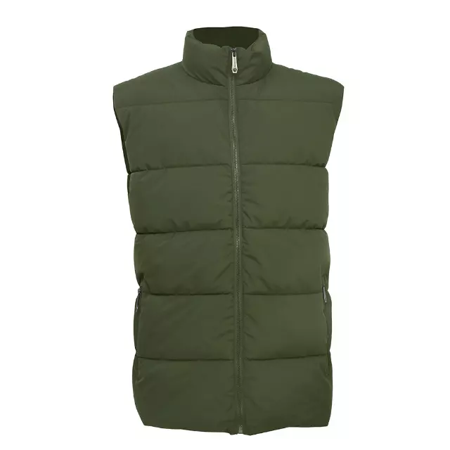 Men’s Solid Full Zip Puffer Vest - Style #MV808 - $12.00/Unit MINIMUM 12 PCS - PLEASE SEE DESCRIPTION - S-2XL — Olive