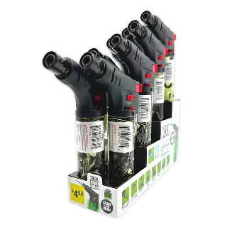 Glow in The Dark XXL Thin Torch Lighter - 8 Pieces Per Retail Ready Display 41402