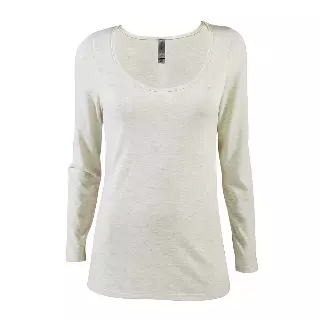 #233-P507T Delta Platinum Women’s Tri-Blend Long Sleeve Scoop Neck Tee – $.90 Each (72 Pieces)