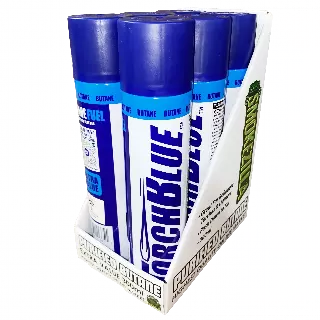 300ML Bulk Torch Blue Butane Refill - 6 Pieces Per Retail Ready Display 40784