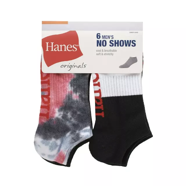 #9-H-4263 Men’s Hanes No Show Socks – $2.90 Per 6 Pair Pack (10 Packs)