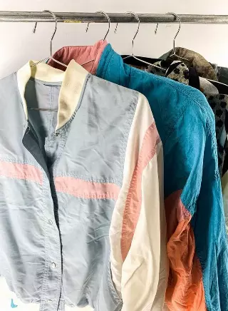 Vintage 1980's Lightweight Colorful Jackets Mix Of 10