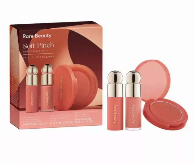 Rare Beauty Soft Pinch Cheek & Lip Trio – Matte Blush, Mini Liquid Blush and Mini Tinted Lip Oil