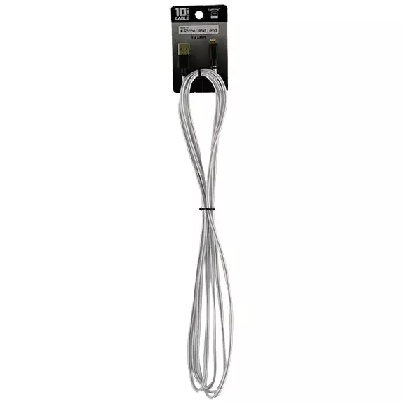 Charging Cable USB to Lightning 10FT- 18 Pieces Per Pack 40288