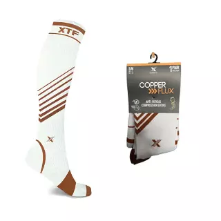 Copper Compression Striped Knee High Socks — Small/Medium · SKU EF-STECS-M-WHI