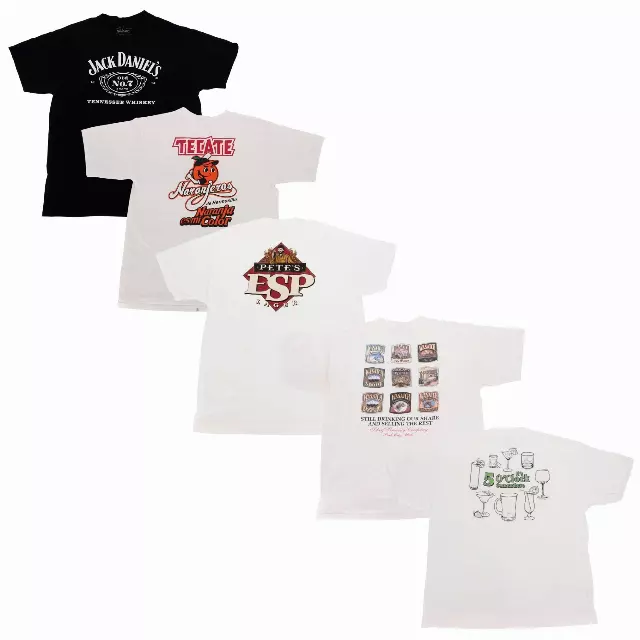 Mostly Modern Beer, Liquor, Cocktails & Taverns T-Shirt Mix of 15
